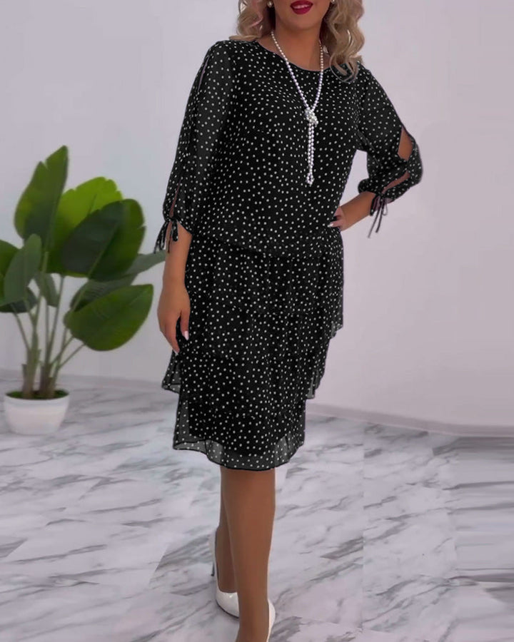 Tilly | Polka Dot Layered Dress
