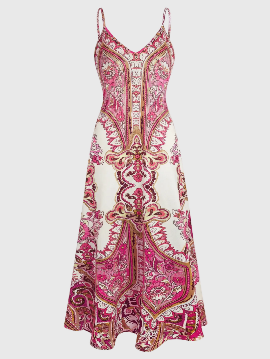 Skye | Boho Floral Print Sleeveless Dress