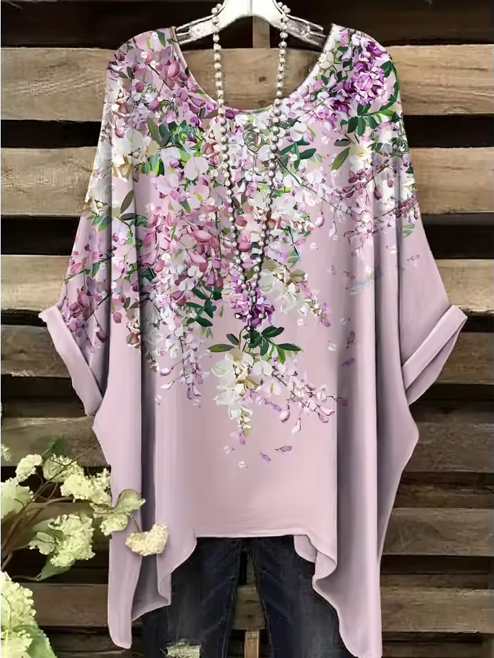 Lucille | Vintage Bohemian Floral Print Women's T-Shirt