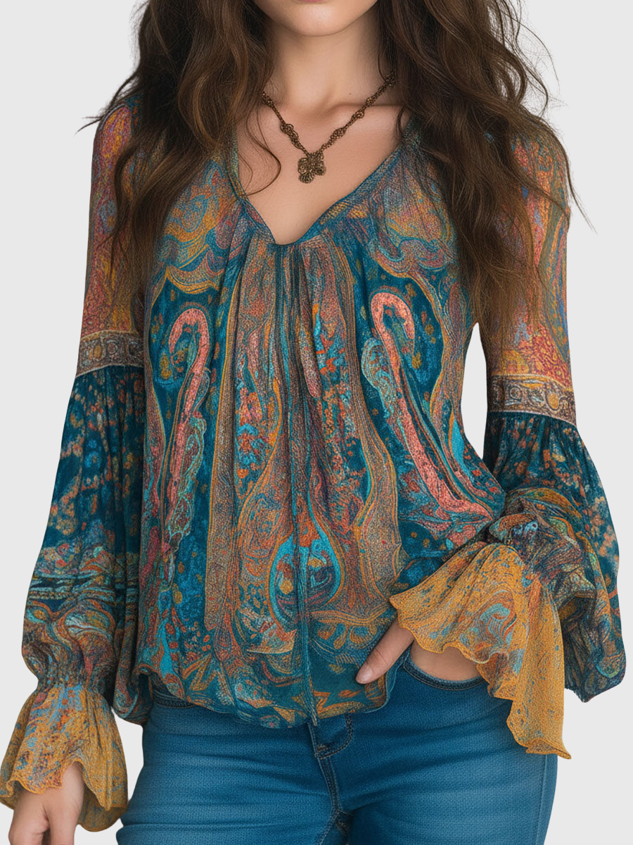 Clara | Bohemian Flow Blouse