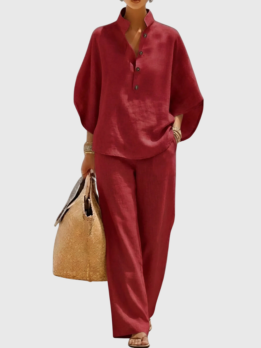 Elaine | Linen Cotton Two-Piece Set