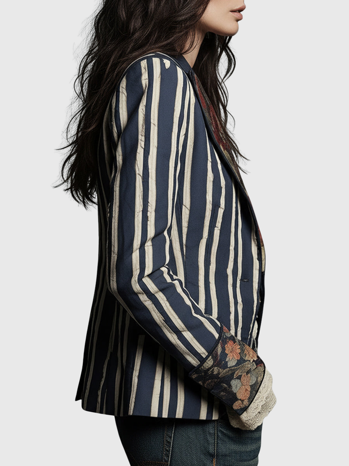 Kayla  | Bohemian Striped Blazer