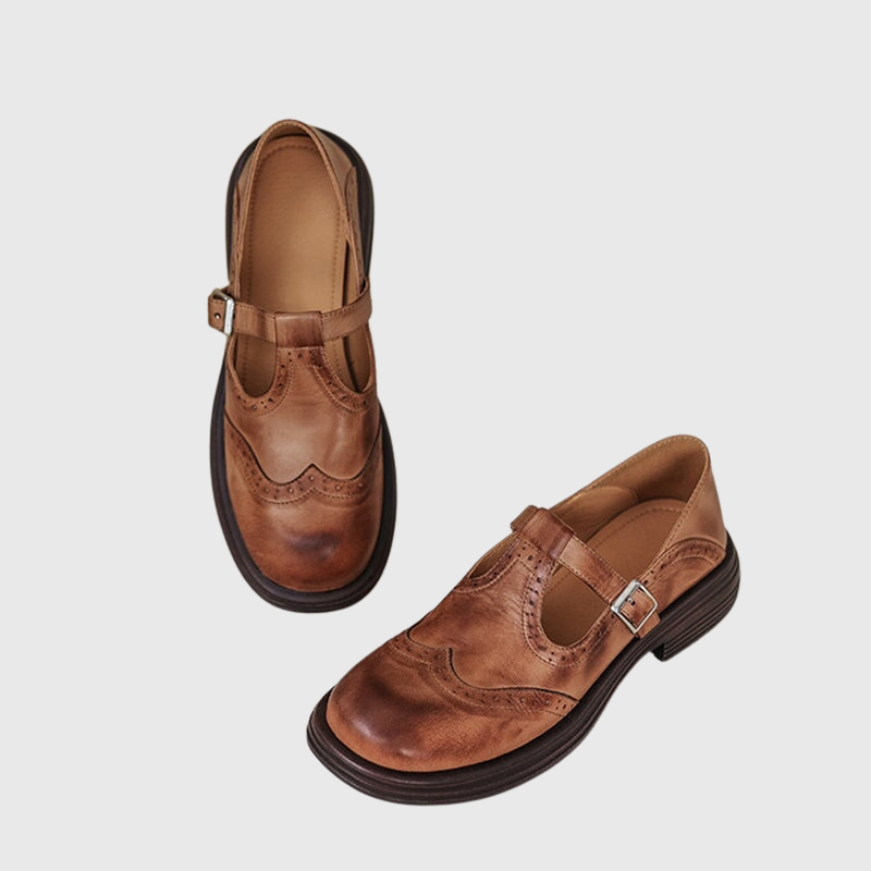 Sasha | Leather Mary Janes
