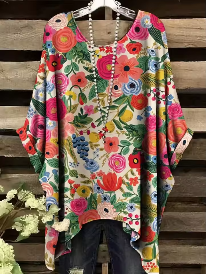 Emmelyn | Vintage Bohemian Floral Print Women's T-Shirt