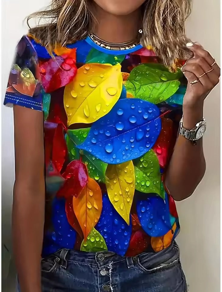 Seraphina | Women's Cute Aesthetic Flowers Art Print Shirt