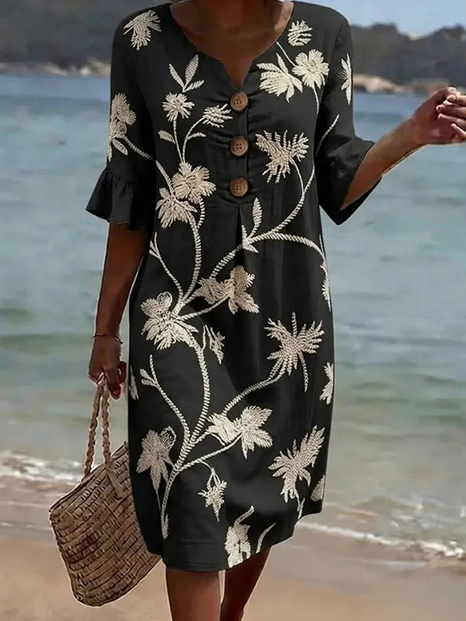 Hollis | Casual Women's Dress with Floral Print