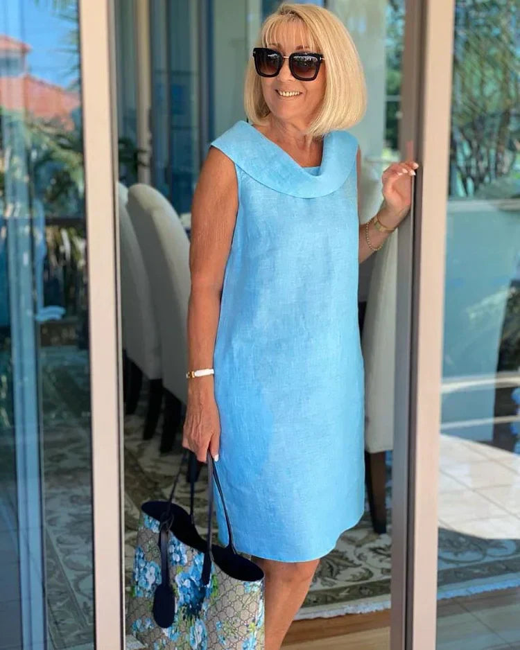 Veronica | Sleeveless Sheath Dress with Round Neck