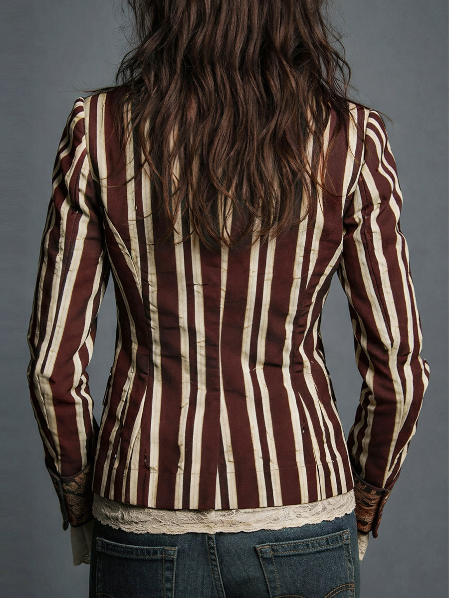 Kayla  | Bohemian Striped Blazer