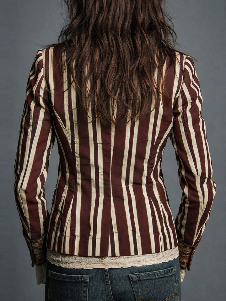 Kayla  | Bohemian Striped Blazer
