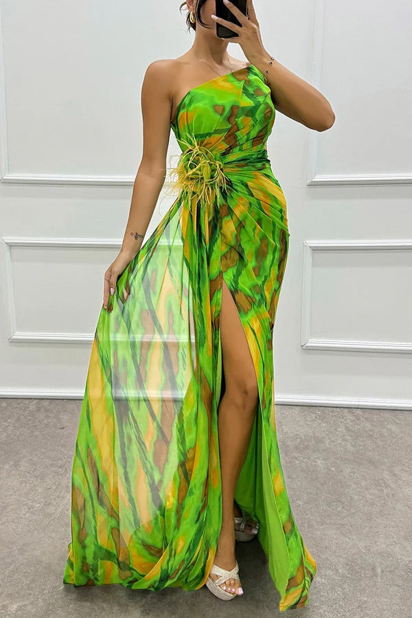 Sandra | Vibrant Draped Dress