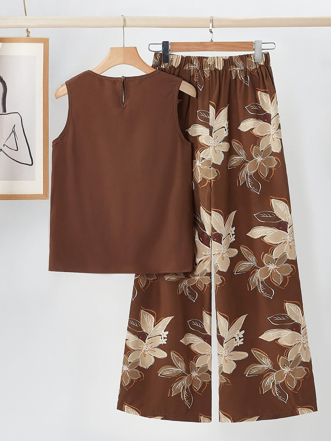 Marissa | Casual Brown Two-Piece Set