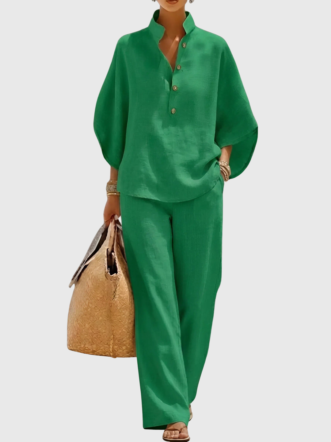 Elaine | Linen Cotton Two-Piece Set