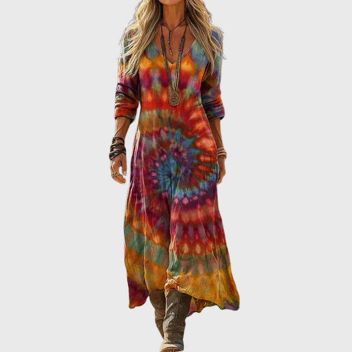 Tinsley | Long Sleeve Vintage Casual Dress