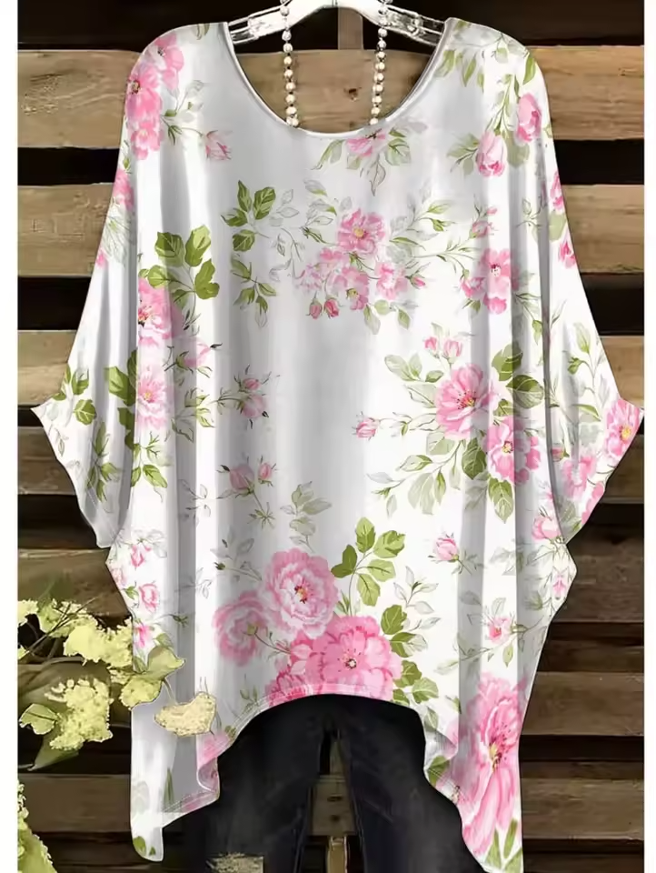 Cassia | Vintage Bohemian Floral Print Women's T-Shirt