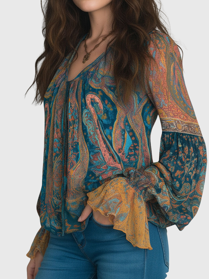 Clara | Bohemian Flow Blouse