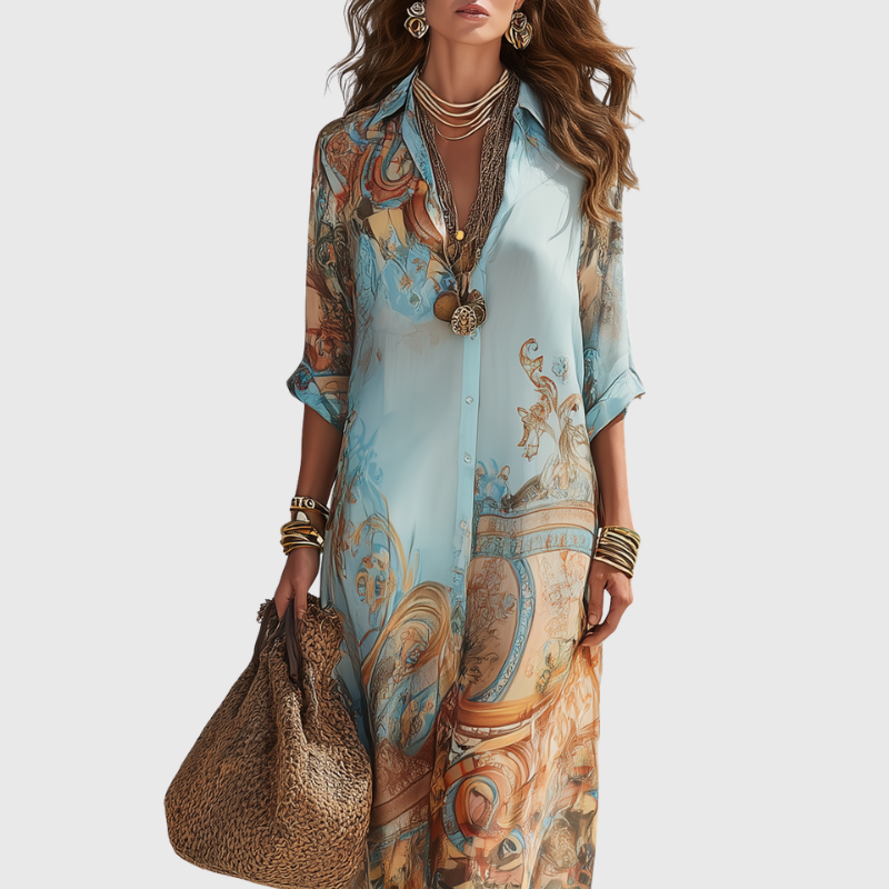 Lorna | Maxi Shirt Dress