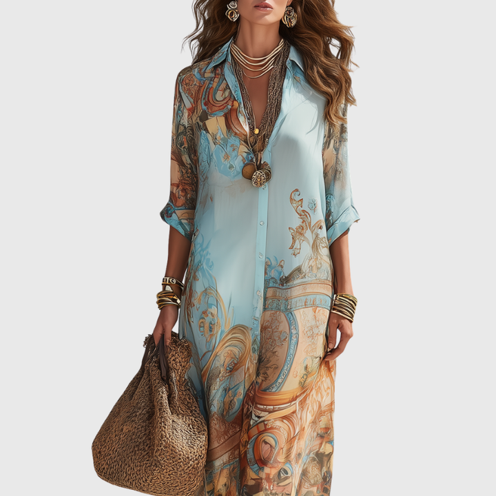 Lorna | Maxi Shirt Dress