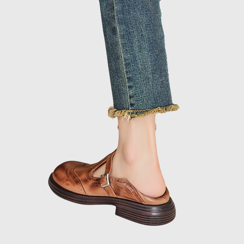Sasha | Leather Mary Janes