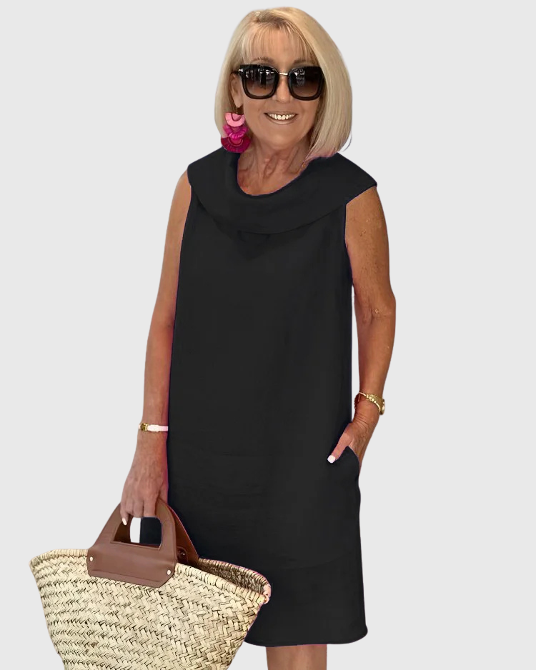 Veronica | Sleeveless Sheath Dress with Round Neck