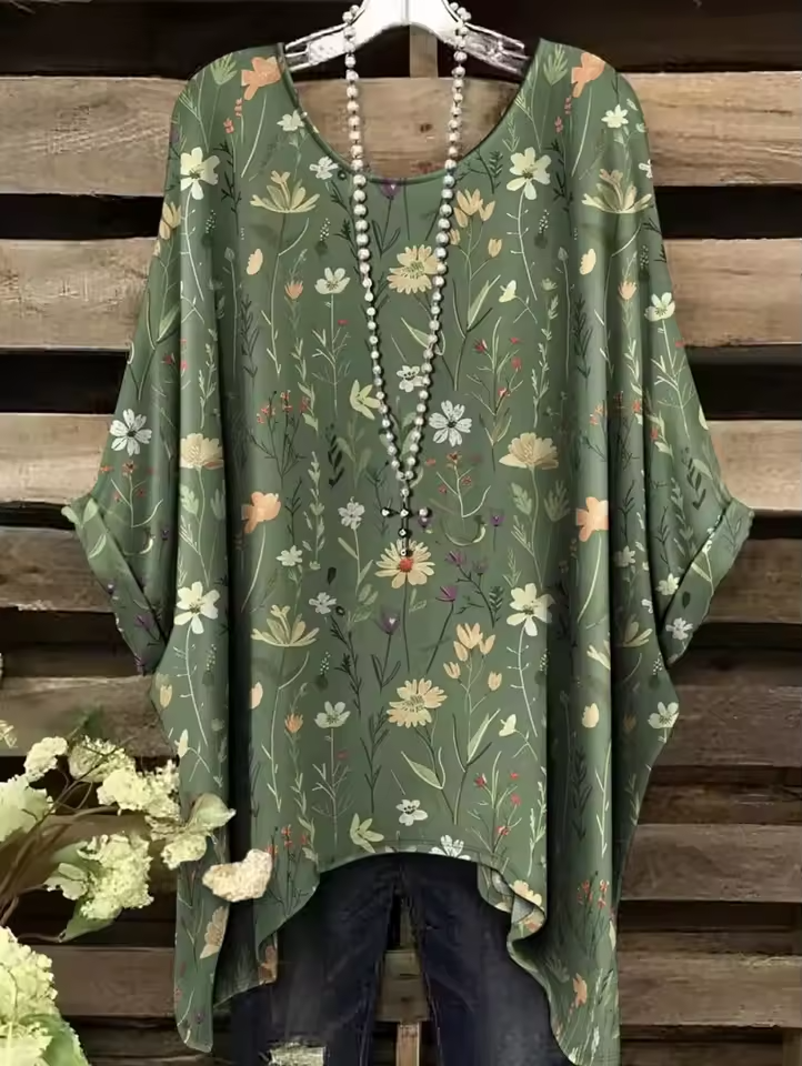 Clarice | Vintage Bohemian Floral Print Women's T-Shirt