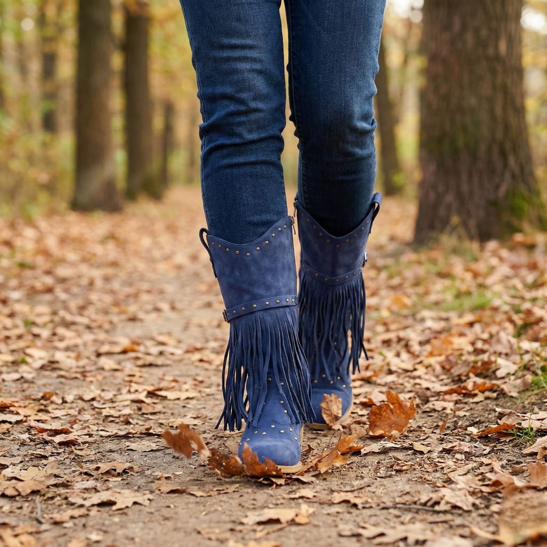 Fringara | Western Tassel Boots