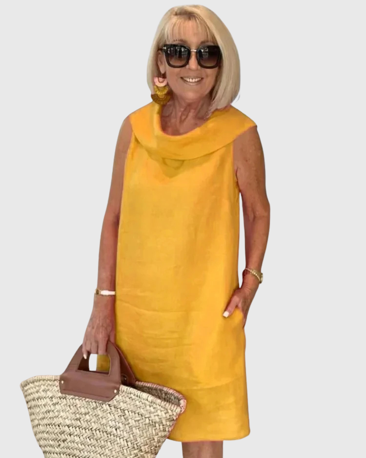 Veronica | Sleeveless Sheath Dress with Round Neck