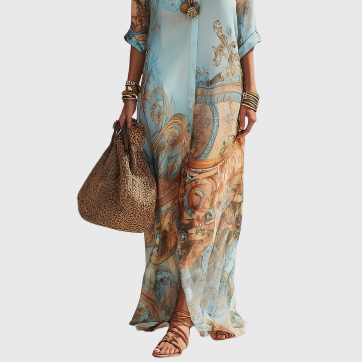 Lorna | Maxi Shirt Dress