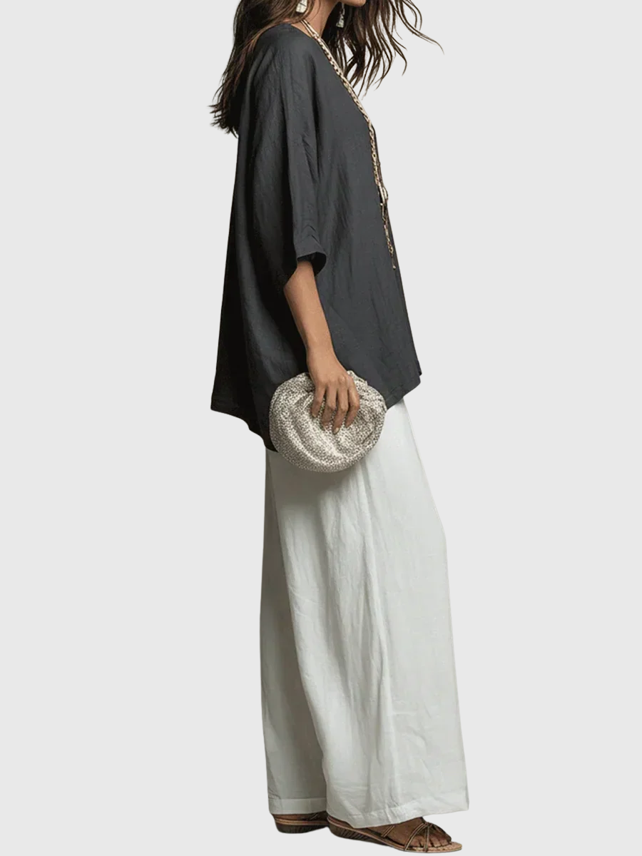 Basha | Linen Two Piece Set