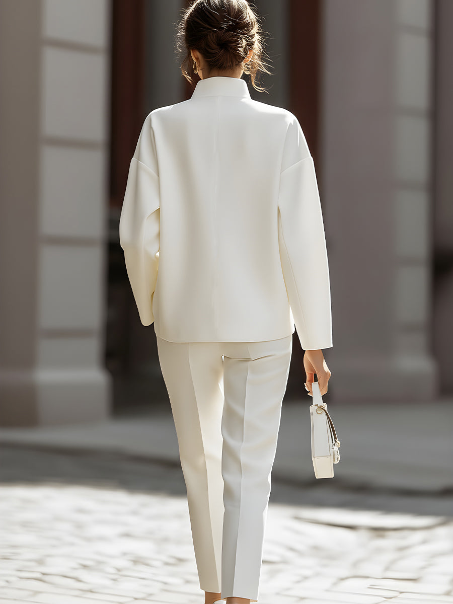Avery | Luxe Oversized Shirt & Tailored Trouser Two-Piece Set