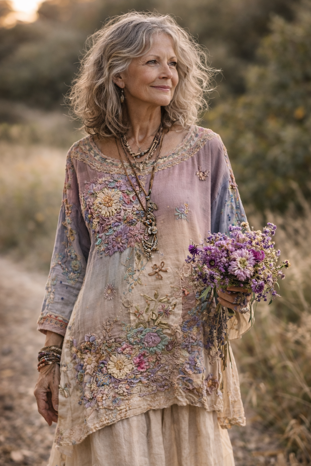 Megan | Artisan Floral Patchwork Dress
