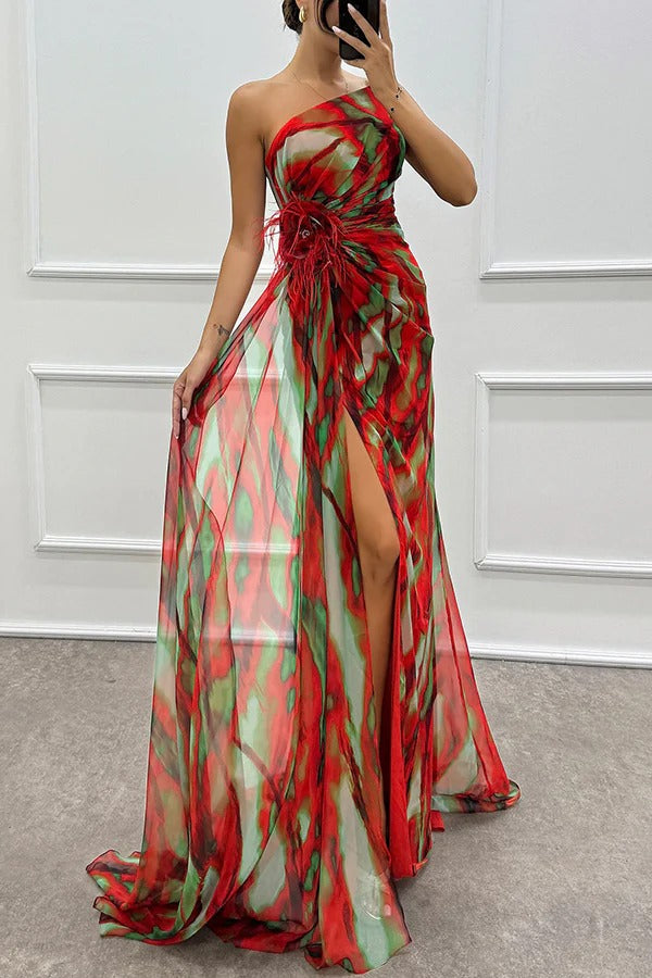 Sandra | Vibrant Draped Dress