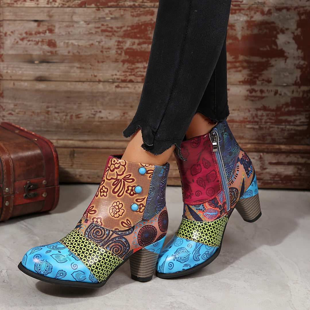 Zetian | Chunky Ankle Boots