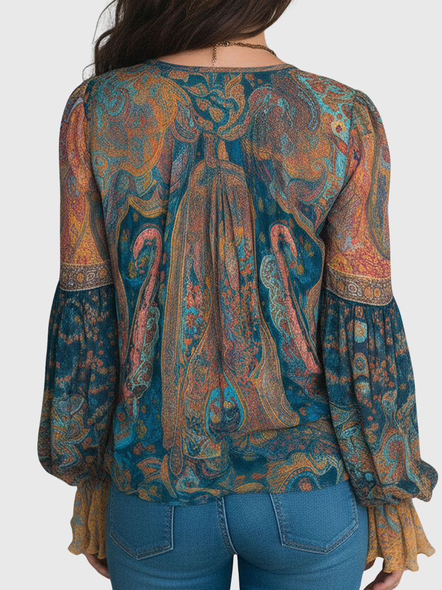 Clara | Bohemian Flow Blouse
