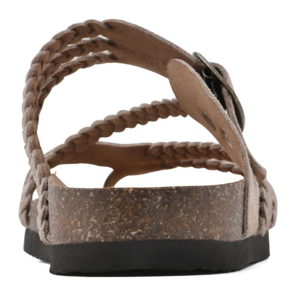 Violet | Braided Soft Suede Sandals Flat Comfortable Fit