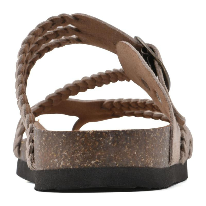 Violet | Braided Soft Suede Sandals Flat Comfortable Fit