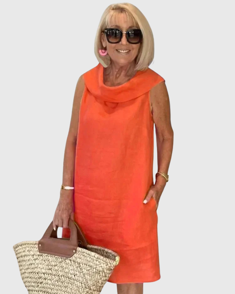 Veronica | Sleeveless Sheath Dress with Round Neck