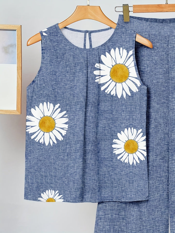 Kaitlyn | Daisy Flower Two-Piece Set