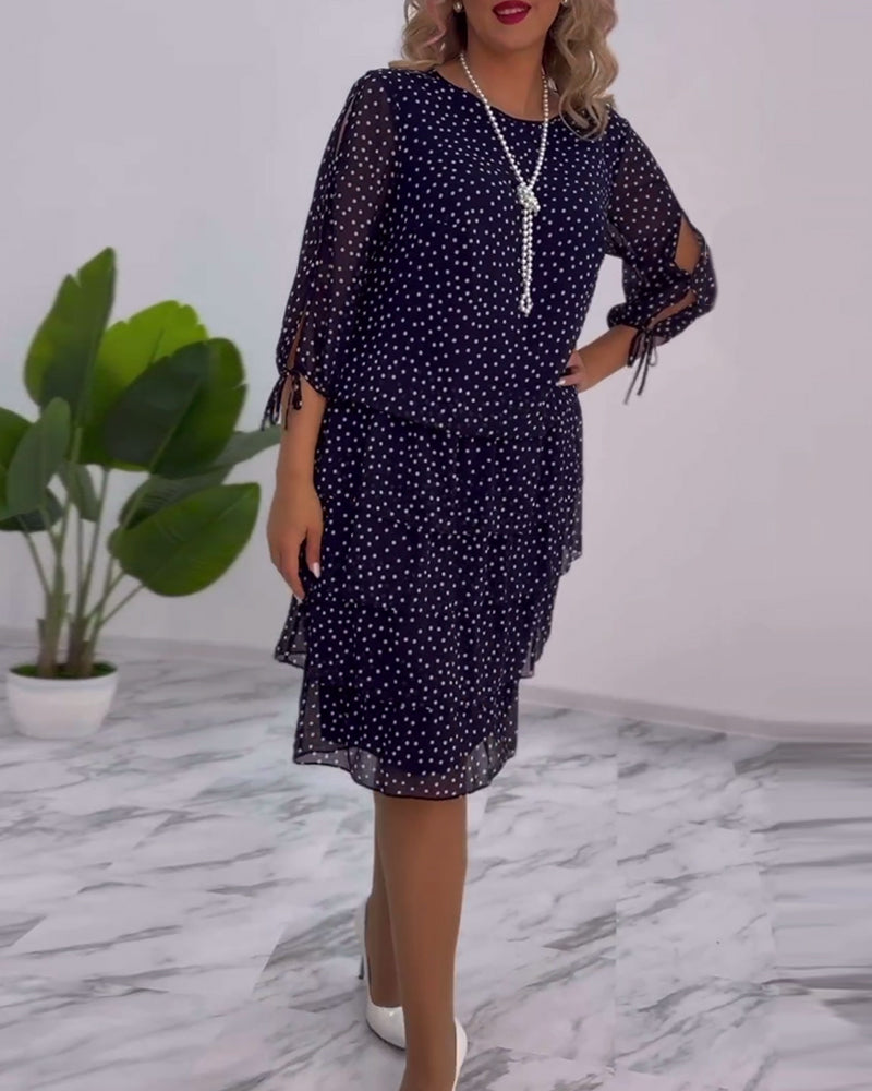 Tilly | Polka Dot Layered Dress