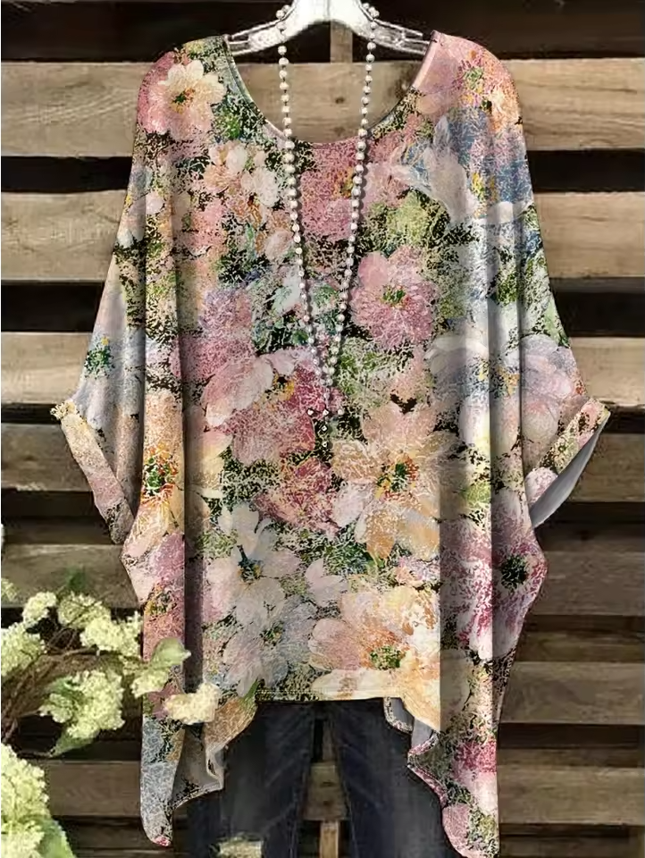 Arielle | Vintage Bohemian Floral Print Women's T-Shirt