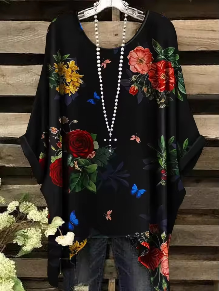 Althea | Vintage Bohemian Floral Print Women's T-Shirt