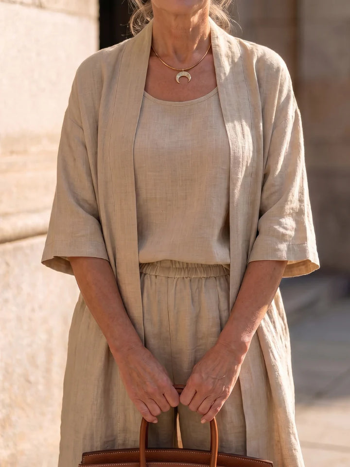 Linnea | Effortless Linen-Cotton Three-Piece Set