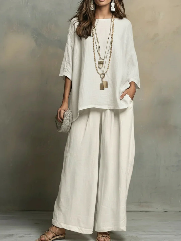 Basha | Linen Two Piece Set