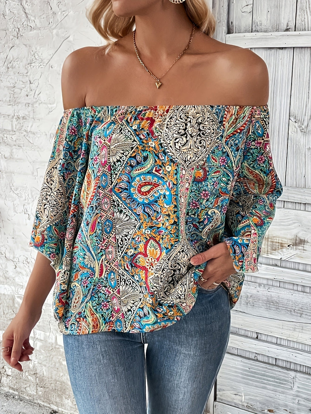 Quinn | Off-Shoulder Boho Blouse