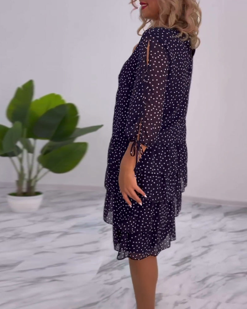 Tilly | Polka Dot Layered Dress