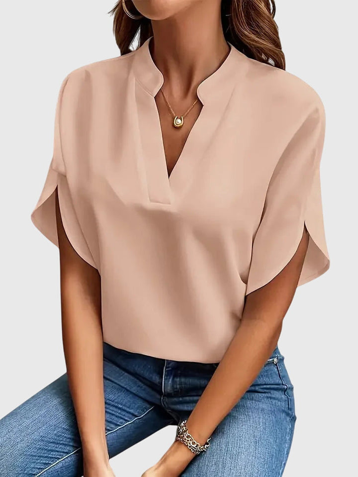 Elora | Soft and Elegant V-Neck Shirt