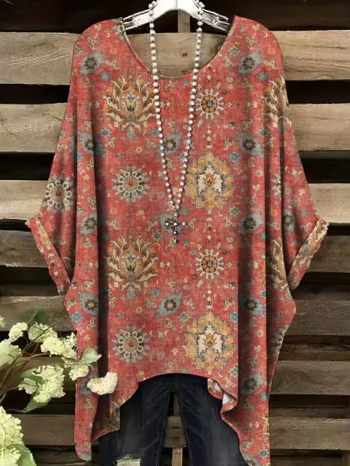 Lori | Vintage Bohemian Floral Print Women's T-Shirt