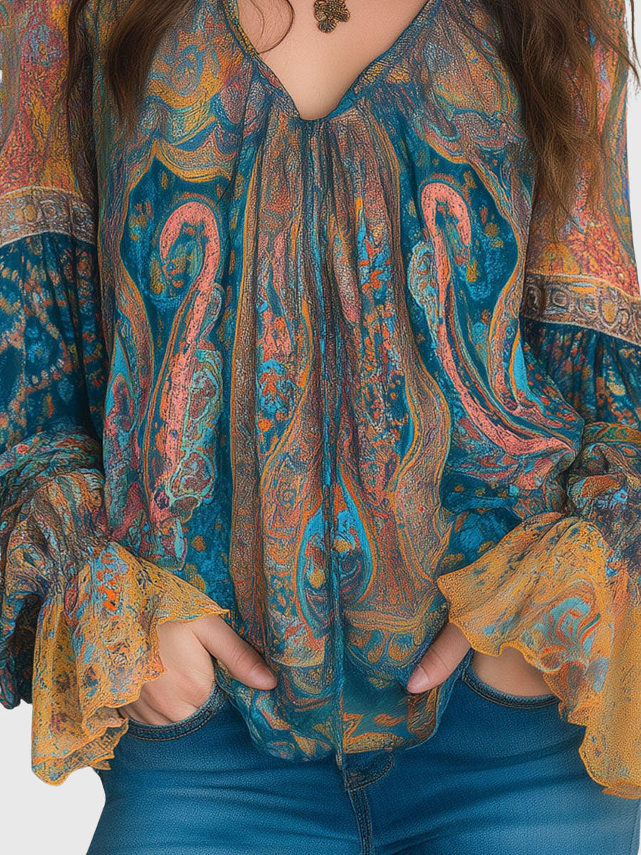 Clara | Bohemian Flow Blouse