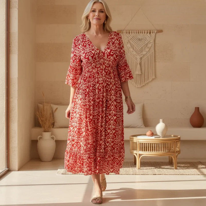 Lillia | Boho Printed Dress