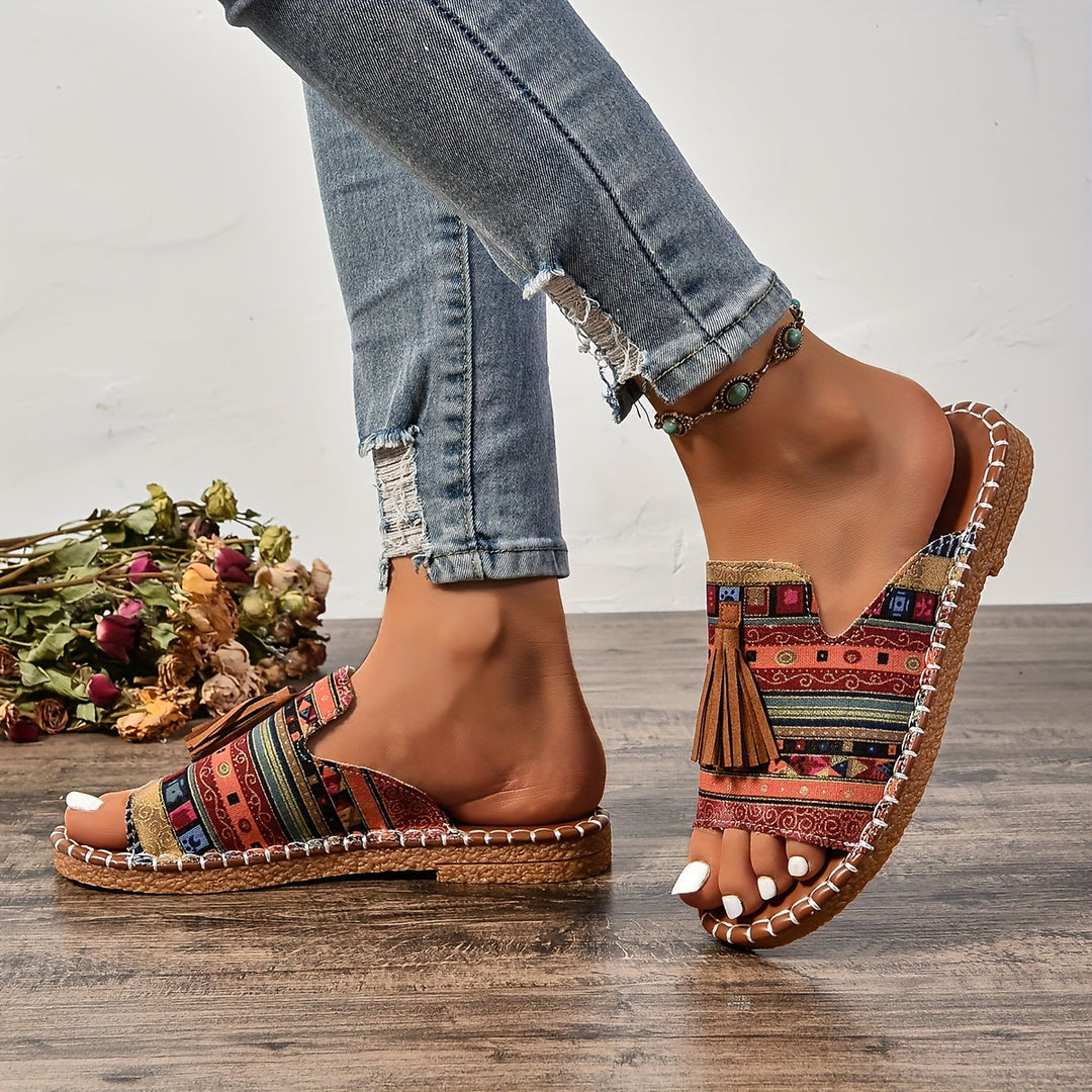 Addison | Boho Tassel Sandals