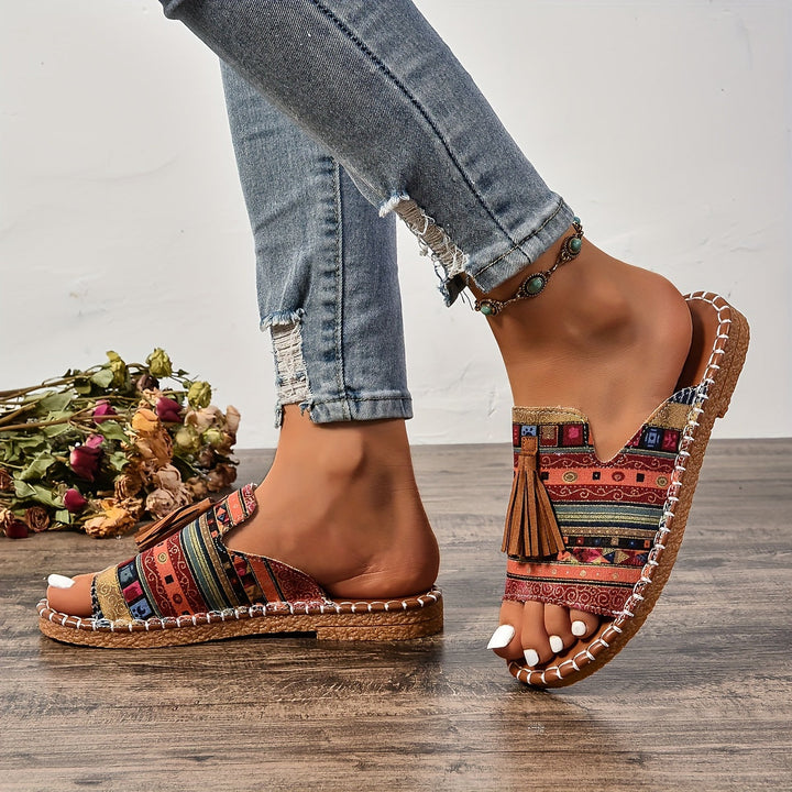 Addison | Boho Tassel Sandals